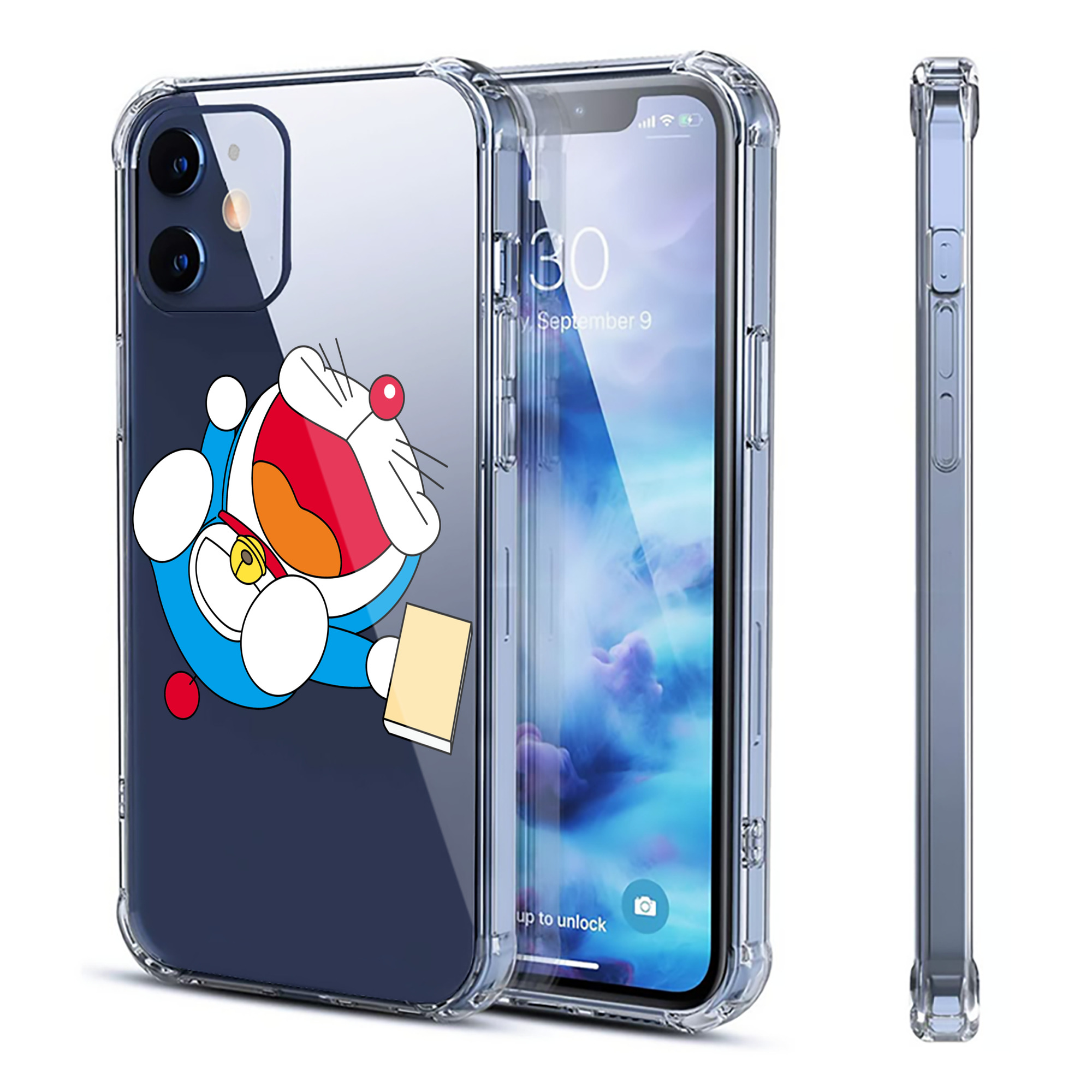 （画像用） ドラえもん Doraemon 【iPhone 12シリーズ対応】透明スマホケース（クリアソフトケース）